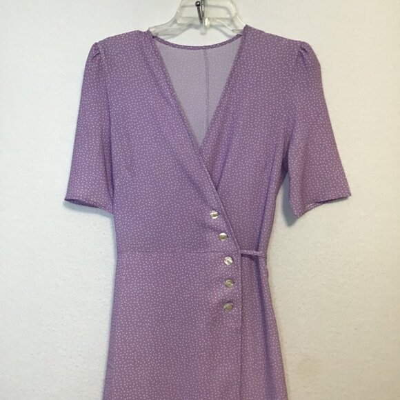 Rouje Gabin Purple Dress Size M - Picture 11 of 14